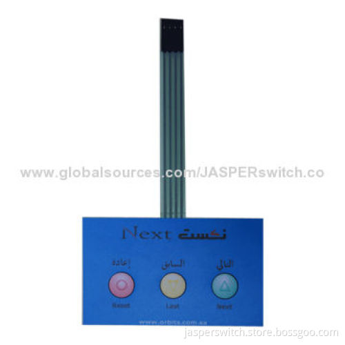 Membrane Switch with 100mA at 30V DC Rated Current